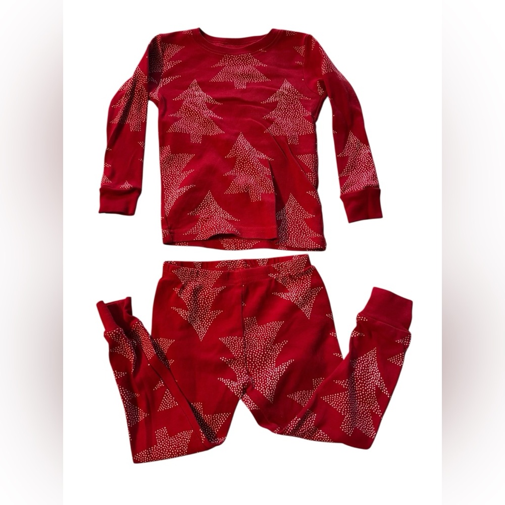 Carter's Red Festive Tree Pajama Set